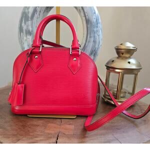 #006 Louis Vuitton Alma BB Red Epi Leather